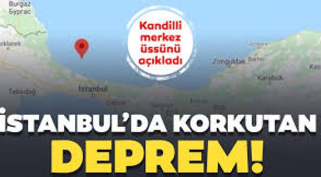 Son Dakika! ?stanbul Deprem Oldu